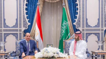 ولي العهد السعودي والرئيس المصري يبحثان التطورات الإقليمية الحديثة